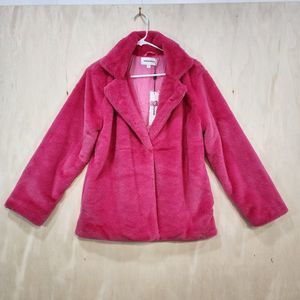 Vigoss Pink Faux Women Coat Size S